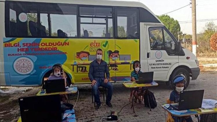 Şarköy’de gezici minibüsle EBA desteği