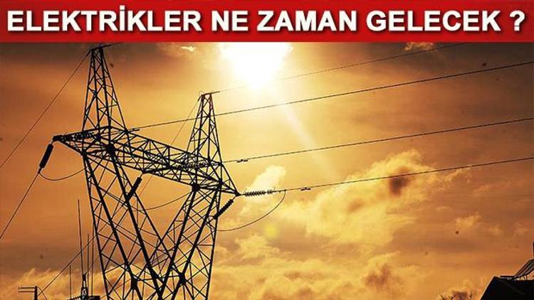 Elektrikler ne zaman gelecek 9 Ekim 2020 elektrik kesinti programı