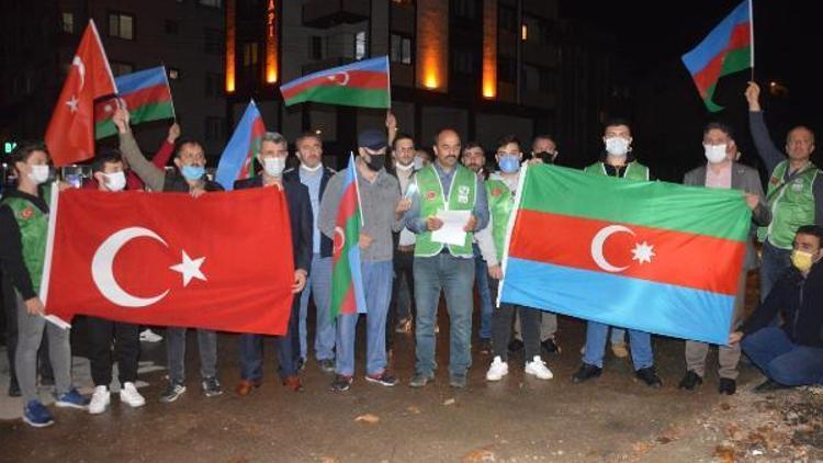 Orhangazide Azerbaycana destek için araç konvoyu düzenlendi