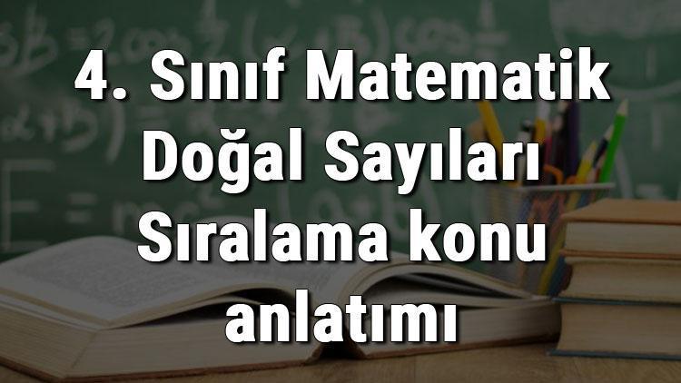 4. Sınıf Matematik Doğal Sayıları Sıralama konu anlatımı