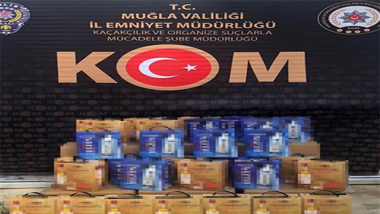 Muğla’da sahte içki ve kaçak ürünler ele geçirildi