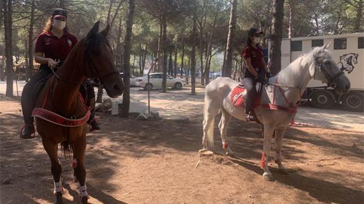 Atlı polislerden Aydos Ormanı’nda denetim