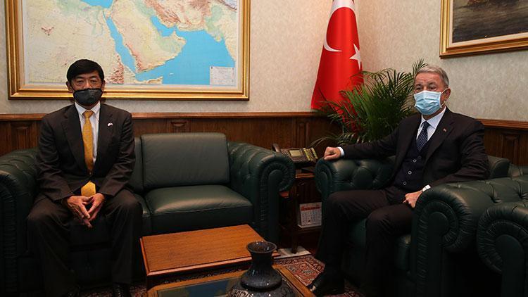 Milli Savunma Bakanı Akar, Japonyanın Ankara Büyükelçisi Akio ile görüştü
