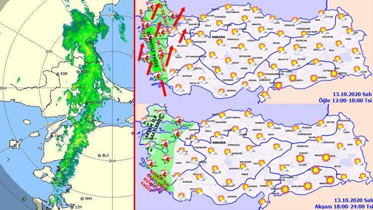 Son dakika haberler... Dikkat Uyarı gelmişti, işte son radar görüntüsü