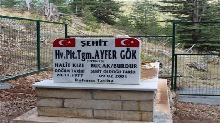 Şehit pilotun kaza yerindeki mezarlığı koruma altına alındı