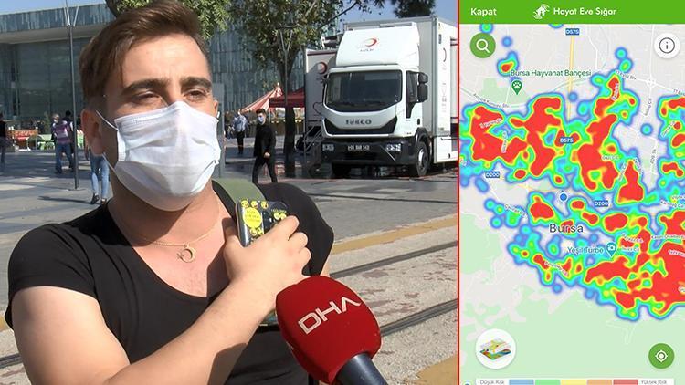 Son dakika haberler: Bursada maskesiz yakalandı maske takmayanlara sitem etti
