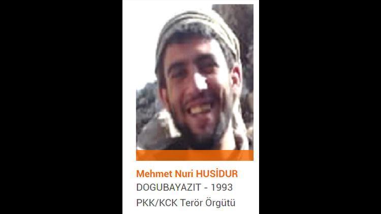 Son dakika... Turuncu kategoride aranan terörist Mehmet Nuri Husidur etkisiz hale getirildi