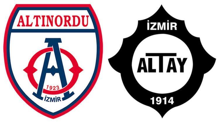 TFF 1. Ligde İzmir derbisi Altınordunun konuğu Altay...