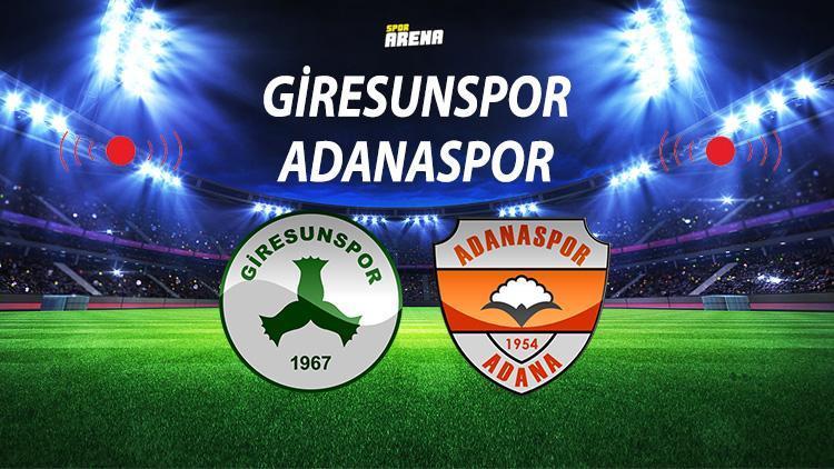Giresunspor Adanaspor maçı ne zaman saat kaçta hangi kanalda