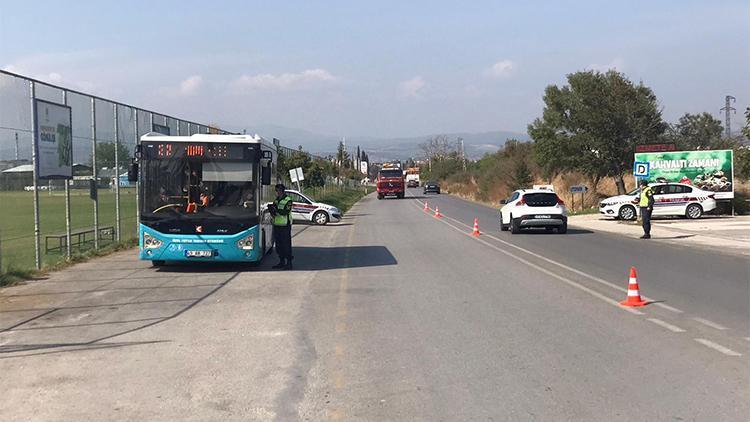 Manisa’da toplu taşıma araçlarında covid-19 denetimi