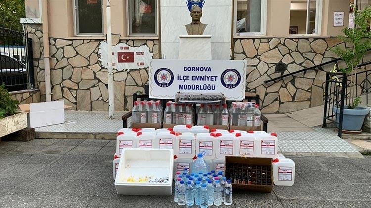 İzmirde sahte içki satan kokoreççiye operasyon