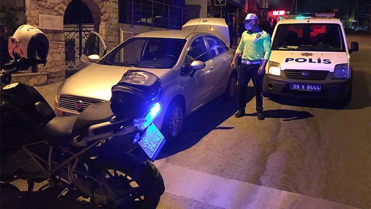 İzmir polisinden kaçan otomobili Kuşadası polisi yakaladı