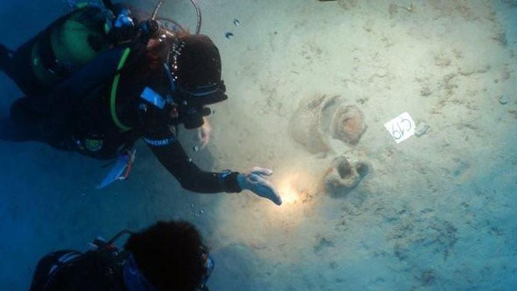 Muğlada deniz dibinde yaklaşık 4 bin yıllık eserlere ulaşıldı