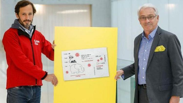 Avusturya’dan koronaya dikkat çekmek tuvalet kağıdından posta pulu