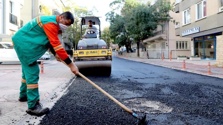 İlçede asfalt çalışması sürüyor