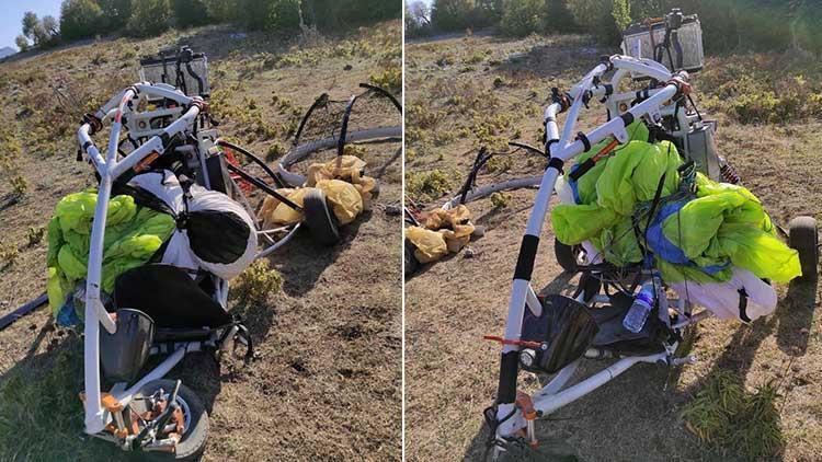 Son dakika haberler: Hataydaki patlamada yeni detay... Teröristlerin Amanoslara geldiği paramotor görüntülendi