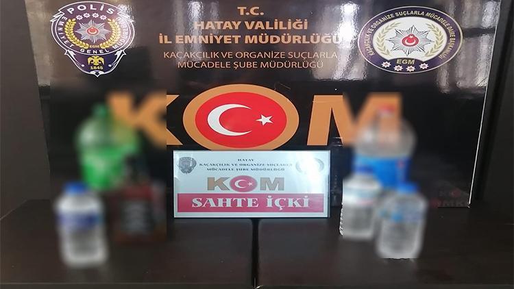 Hatay’da kaçak içki operasyonu