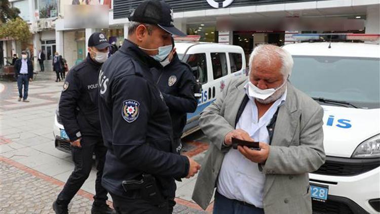 Hastayım bahanesiyle maske takmayan kişiye ceza uygulandı