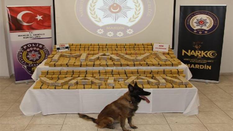 Mardinde 4 ayda uyuşturucu operasyonlarında 426 kilo eroin ele geçirildi
