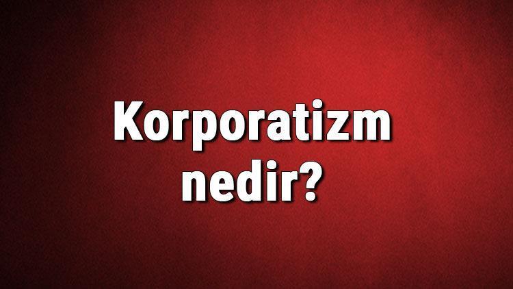 Korporatizm nedir Korporatizm tarihi ve özellikleri hakkında bilgi