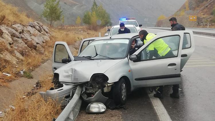Tercan’da trafik kazası: 3 yaralı