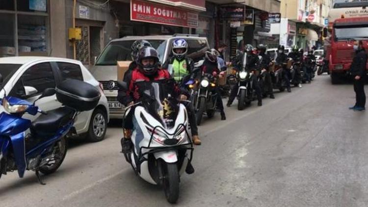 Sinopta motosiklet kulübünden İzmir’e destek