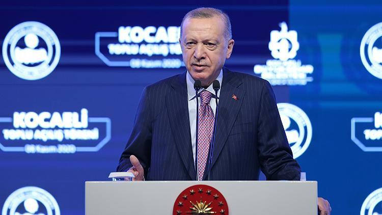 Son dakika... Cumhurbaşkanı Erdoğandan Kocaelinde toplu açılış töreninde önemli açıklamalar