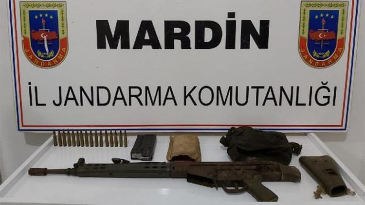 Mardinde teröristlere ait silah ve mühimmat ele geçirildi