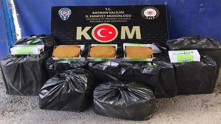 Batman’da 145 kilo kıyılmış tütün ele geçirildi