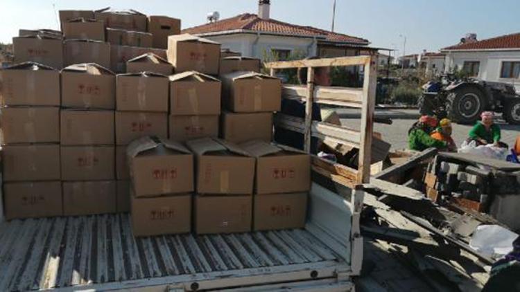 Ayvacıktaki depremzede yörüklerden İzmire yardım eli