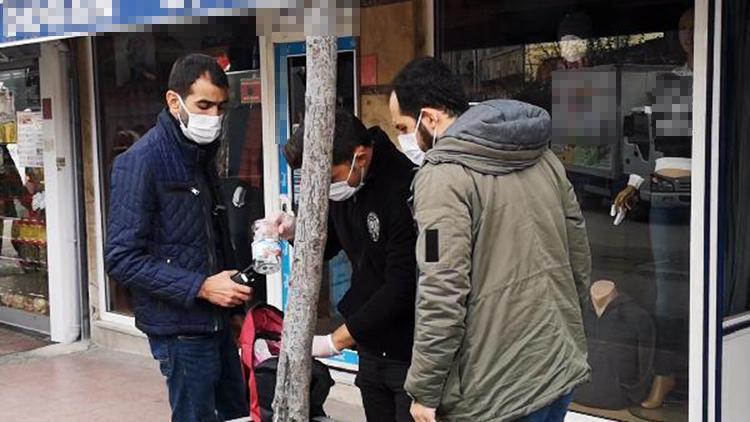 İş merkezi önüne bırakılan şüpheli çantadan, boş kavanozlar çıktı