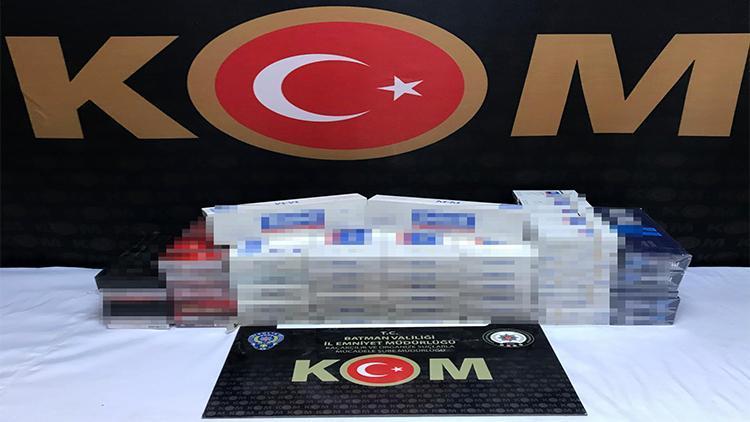 Batmanda 490 paket gümrük kaçağı sigara ele geçirildi