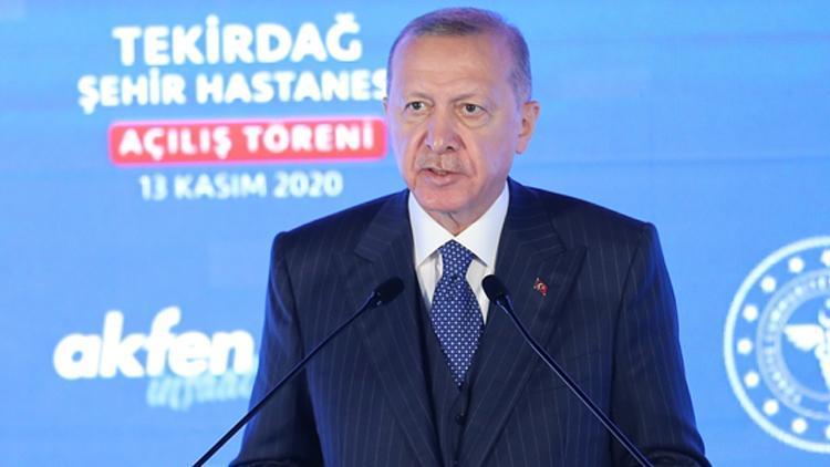 Son dakika… Cumhurbaşkanı Erdoğan Tekirdağ Şehir Hastanesinin açılışında konuştu