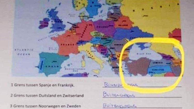 Hollandada skandal Türkiye haritası Rüyanızda görürsünüz