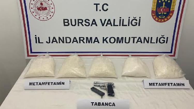 Bursada 1.5 milyon TL değerinde 5 kilo metamfetamin ele geçirildi