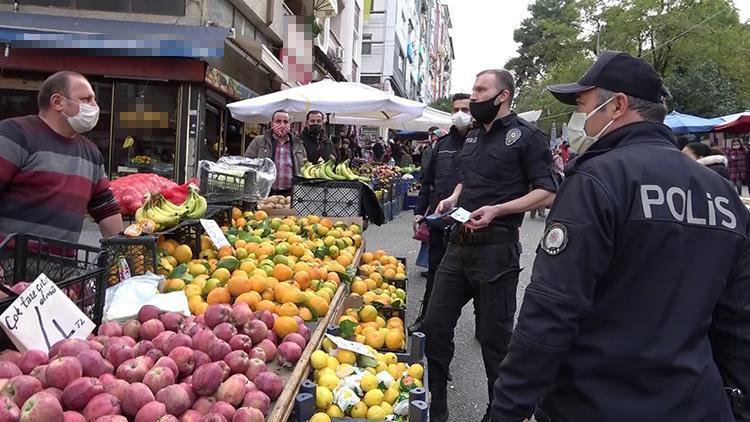 Korona virüs temaslı pazarcı kardeşler satış yaparken yakalandı