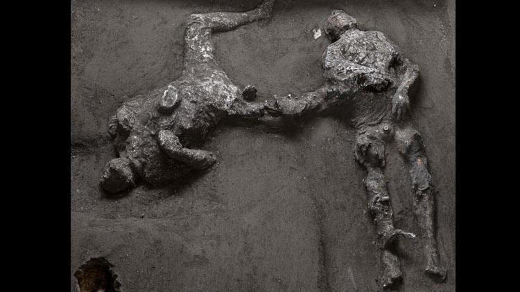 Pompeiideki kazılarda bulundu