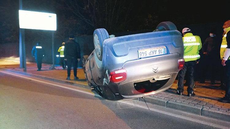 Sokağa çıkma yasağında kuryeler kaza yaptı