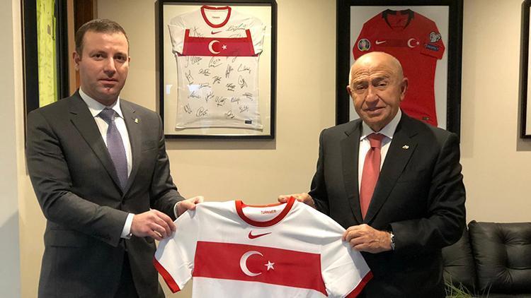 Azerbaycan Futbol Federasyonu Genel Sekreteri, TFF Başkanı Nihat Özdemiri ziyaret etti