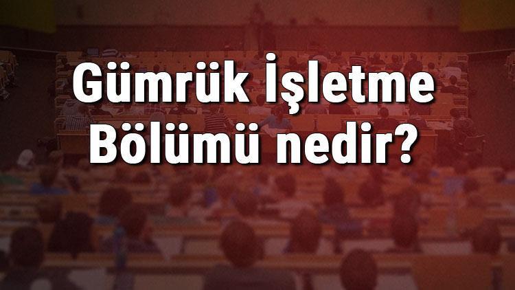 Gümrük İşletme Bölümü nedir ve mezunu ne iş yapar Bölümü olan üniversiteler, dersleri ve iş imkanları