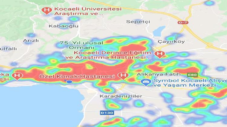 Kocaelide 1 ayda 8 bin 610 kişiye ceza kesildi, risk haritası kızardı