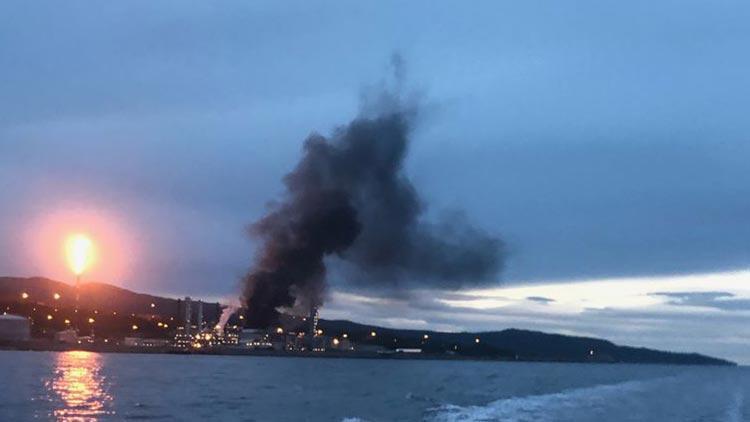 Norveçte petrol tesisinde yangın