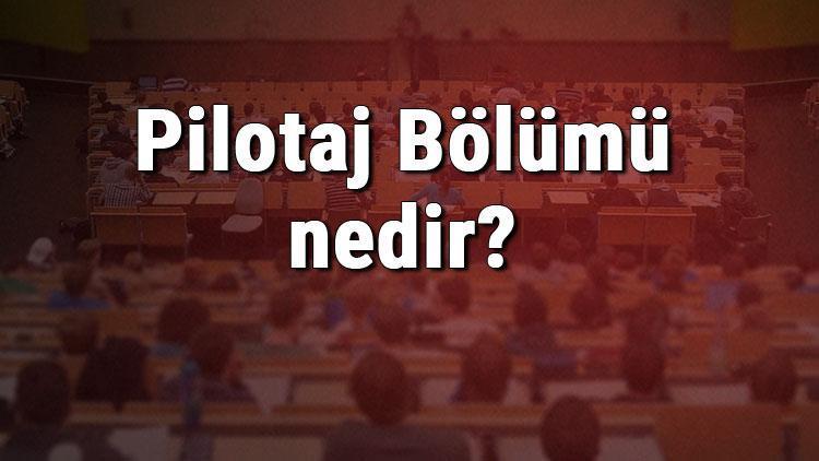 Pilotaj Bölümü nedir ve mezunu ne iş yapar Bölümü olan üniversiteler, dersleri ve iş imkanları