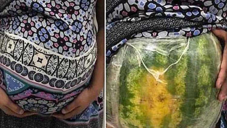 Brezilyada hamile kılığında karpuz içinde uyuşturucu kaçakçılığı şaşırttı