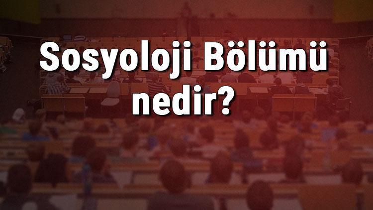 Sosyoloji Bölümü nedir ve mezunu ne iş yapar Bölümü olan üniversiteler, dersleri ve iş imkanları