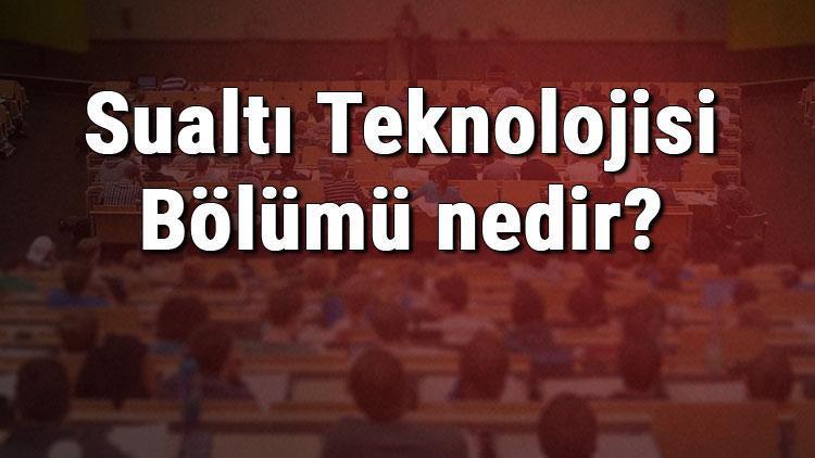 Sualtı Teknolojisi Bölümü nedir ve mezunu ne iş yapar Bölümü olan üniversiteler, dersleri ve iş imkanları