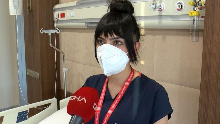 Leyla hemşire, 10 günde koronavirüsü yenerek işe döndü