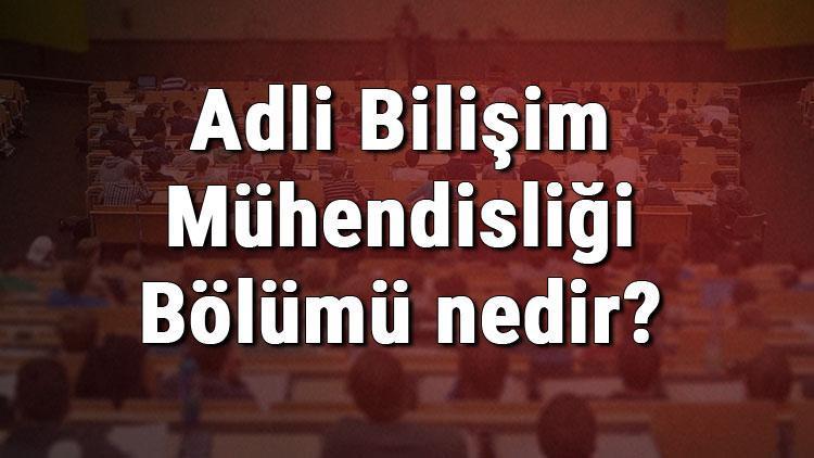 Adli Bilişim Mühendisliği Bölümü nedir ve mezunu ne iş yapar Bölümü olan üniversiteler, dersleri ve iş imkanları