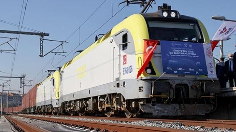 Çine giden ilk ihracat treni Ankaradan geçti