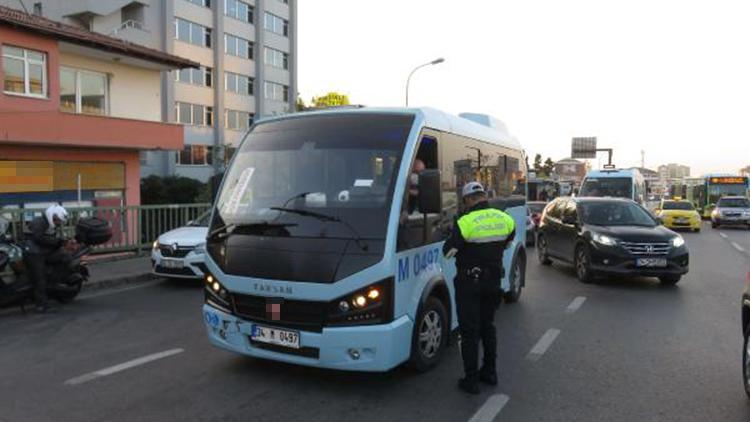 Kadıköyde toplu taşıma araçlarında denetim